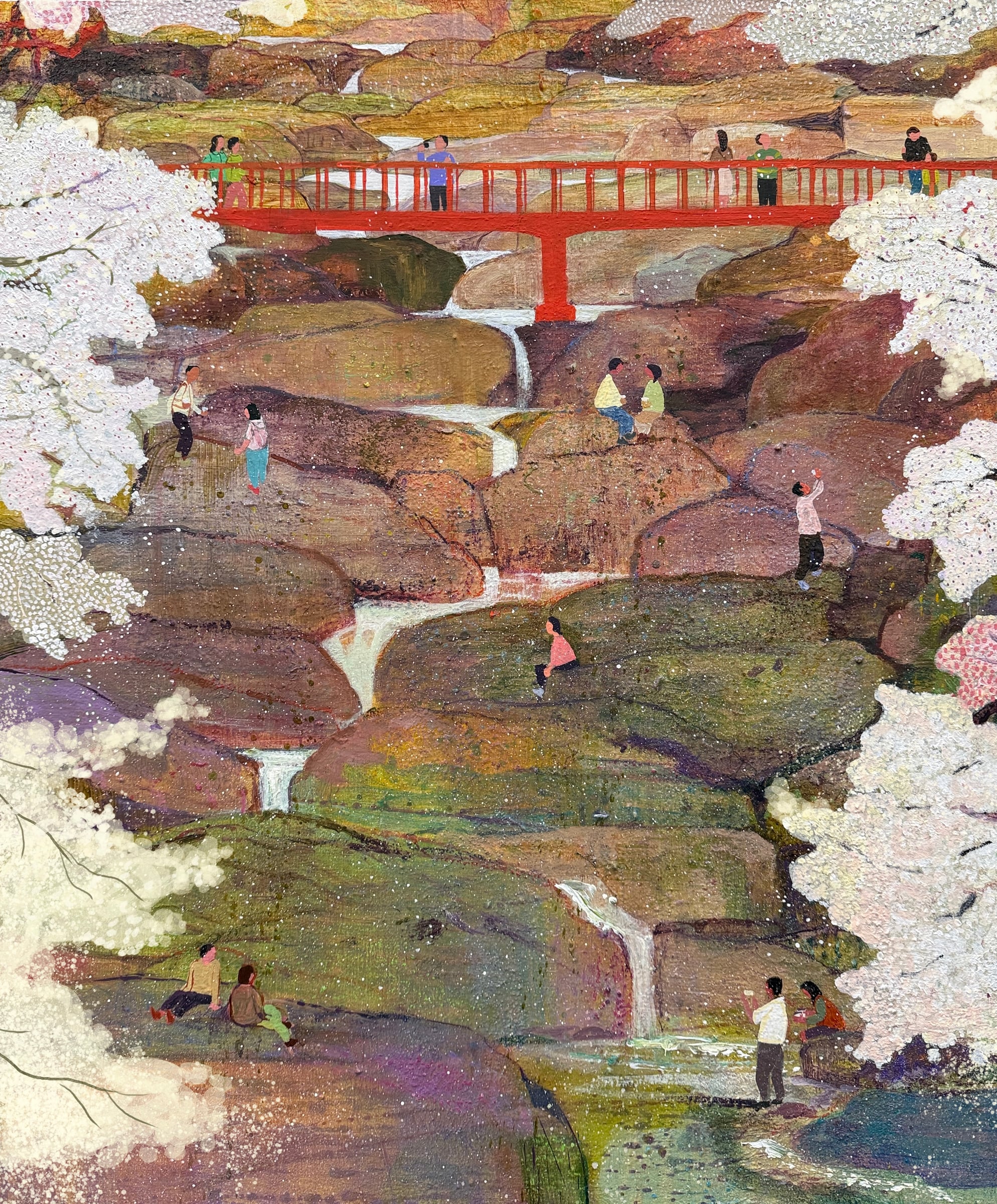 Lee Sang-kwon, Under the Shade of Cherry Blossoms (벚꽃 그늘 아래), 2024