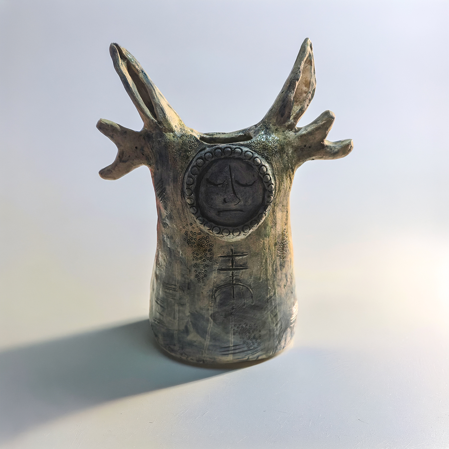 Debbie Doye, Horned Celtic Vase, 