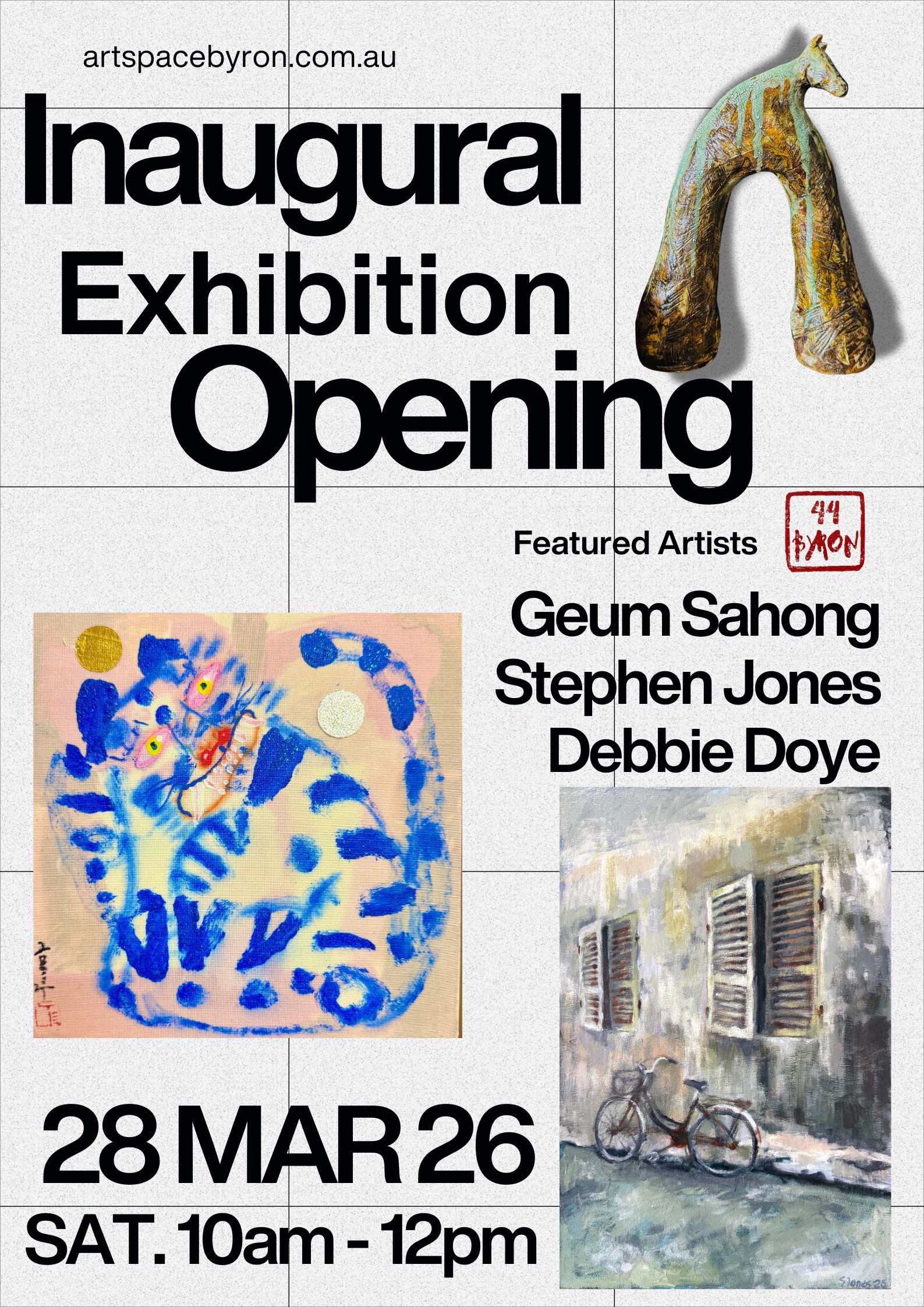 Opening reception — Saturday 28 March