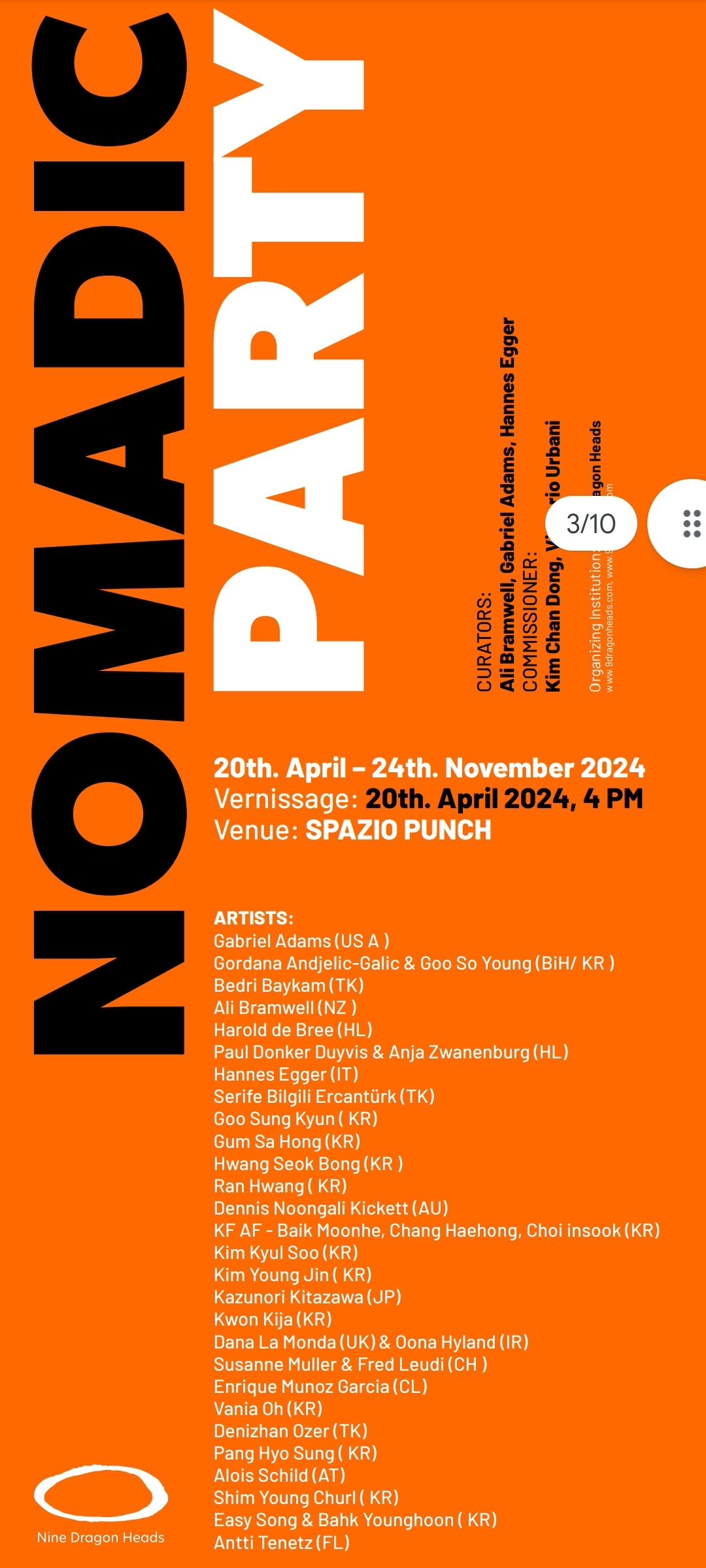 NOMADIC PARTY 2024 poster